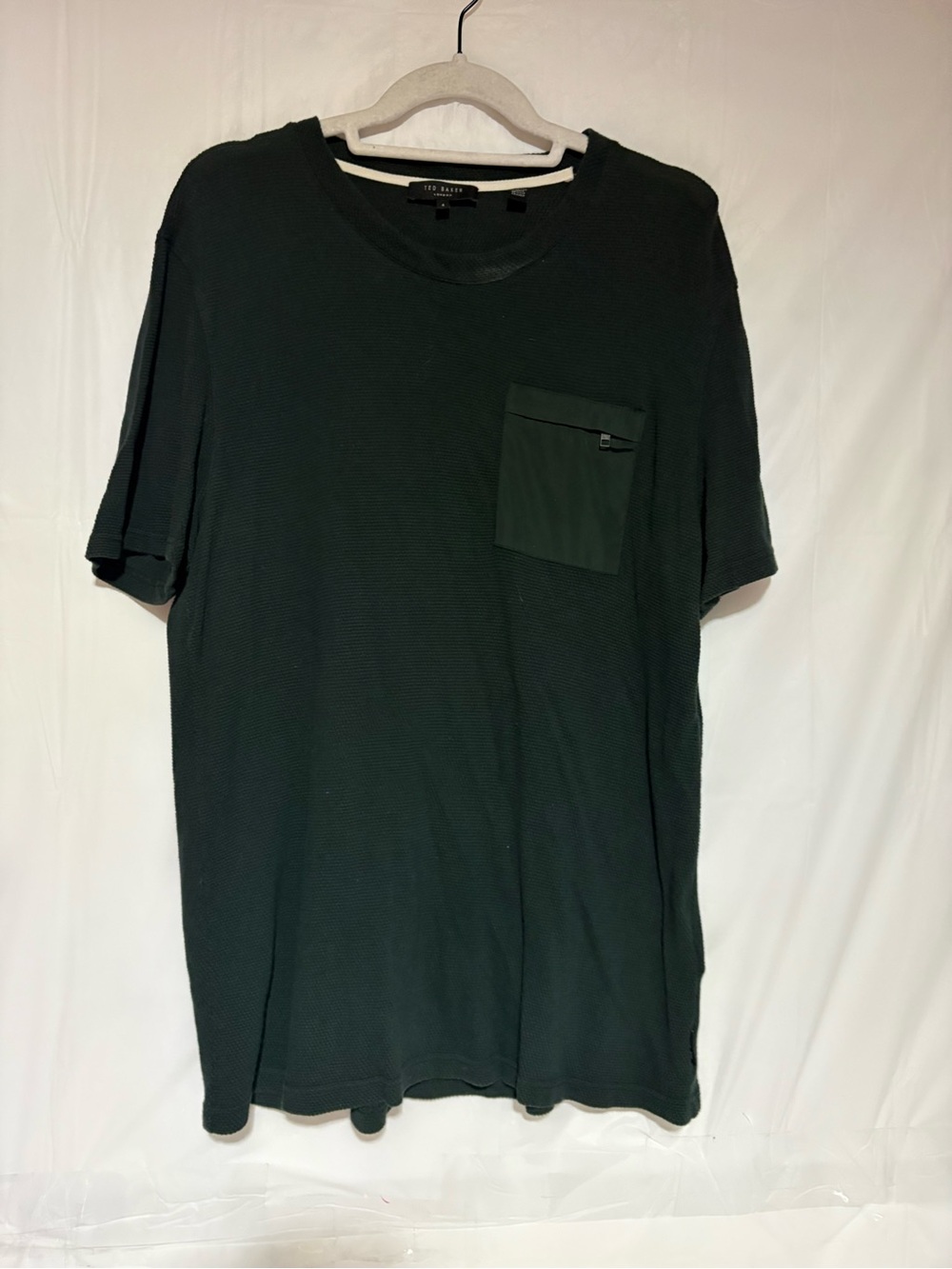 Ted Baker Dark Green Short Sleeve Pocket Tee